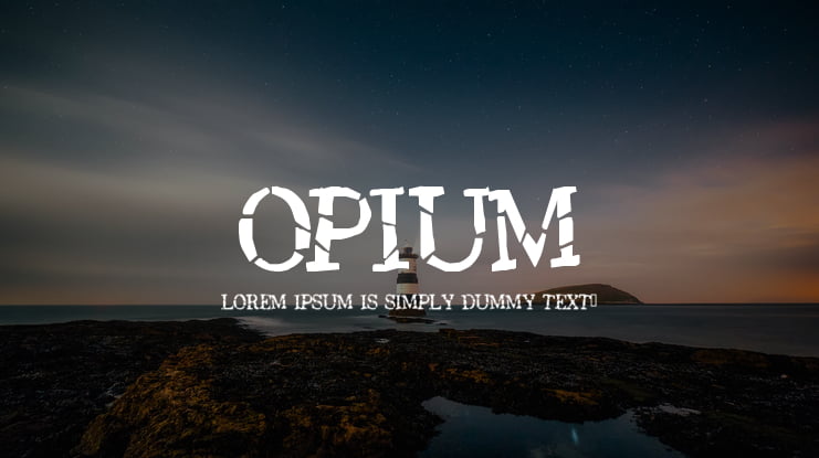 Opium Font