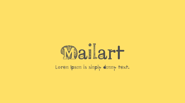 Mailart Font Family