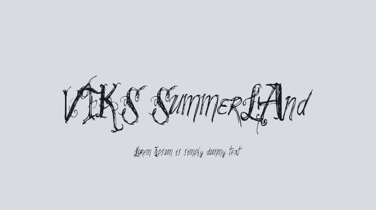 VTKS SummerLAnd Font