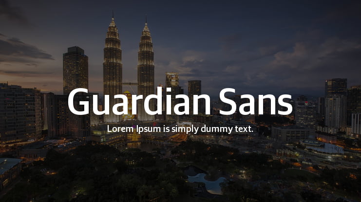 Guardian Sans Font Family