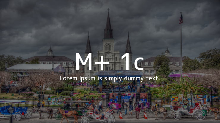 M+ 1c Font Family