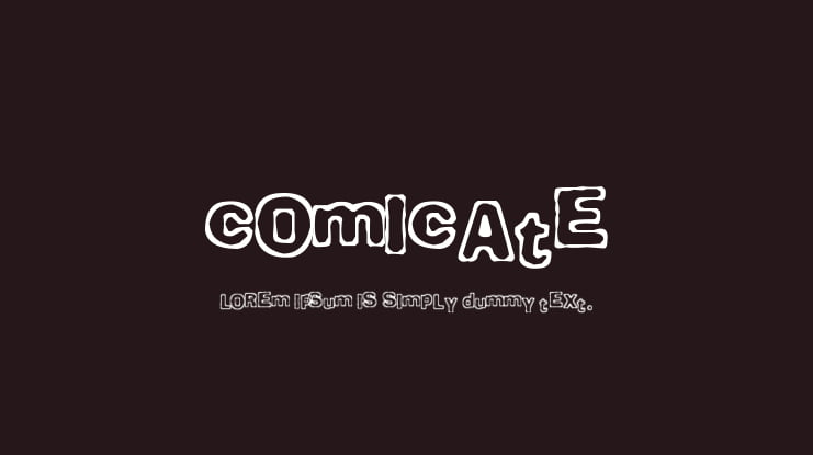 Comicate Font