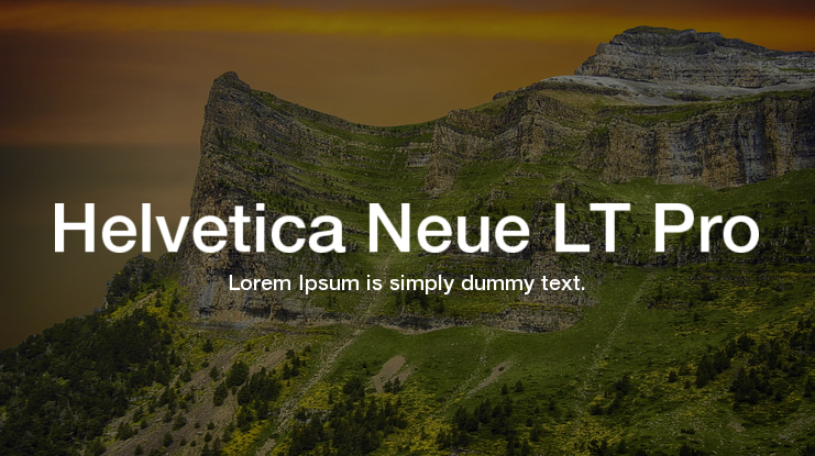 Helvetica Neue LT Pro Font Family