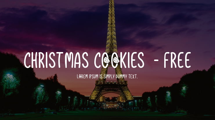 Christmas Cookies  - Free Font
