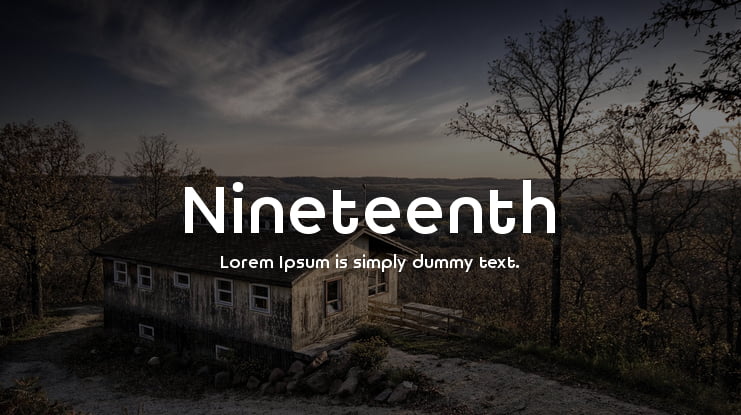 Nineteenth Font