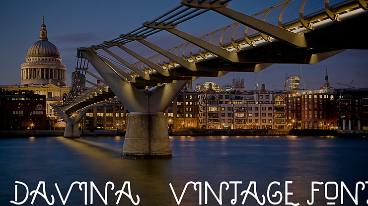 DAVINA - VINTAGE FONT