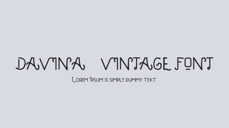 DAVINA - VINTAGE FONT