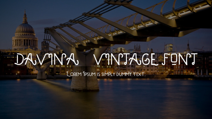 DAVINA - VINTAGE FONT