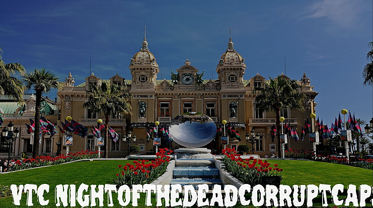 VTC Night of the dead corrupt Font Family