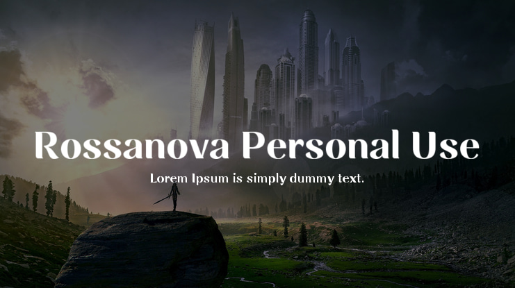 Rossanova Personal Use Font Family