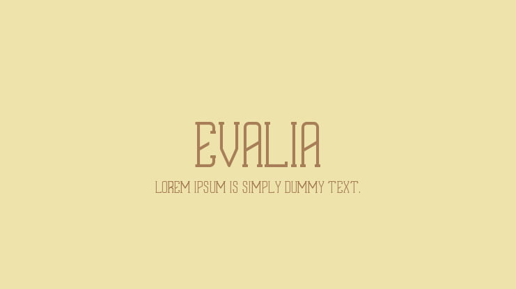 EVALIA Font