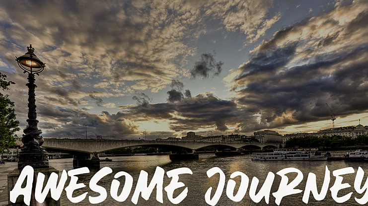 AweSomE JouRneY Font