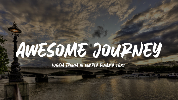 AweSomE JouRneY Font