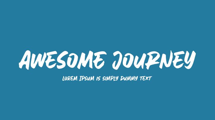 AweSomE JouRneY Font