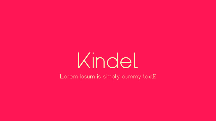 Kindel Font