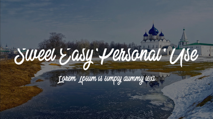 Sweet Easy Personal Use Font