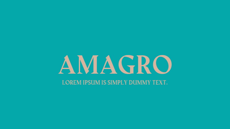Amagro Font