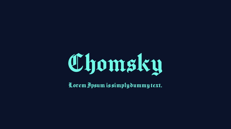 Chomsky Font