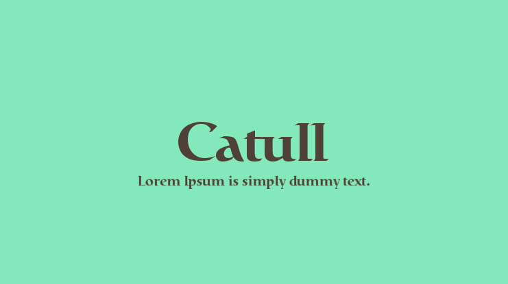 Catull Font Family