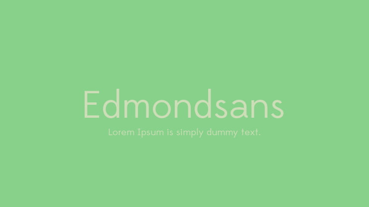 Edmondsans Font Family