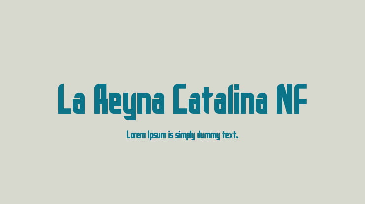 La Reyna Catalina NF Font