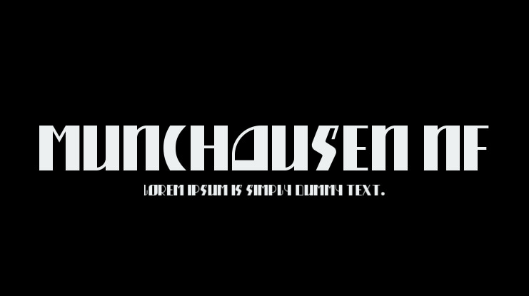 Munchausen NF Font