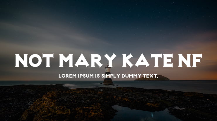 Not Mary Kate NF Font