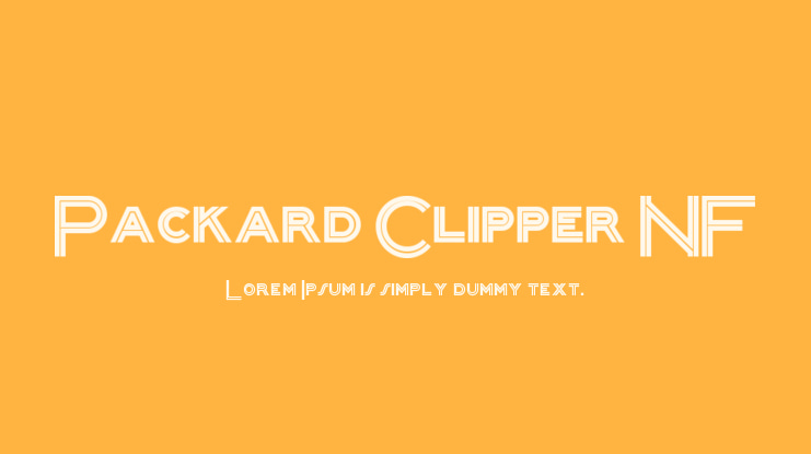 Packard Clipper NF Font