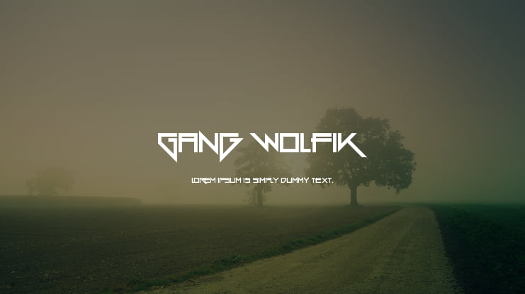 Gang Wolfik Font
