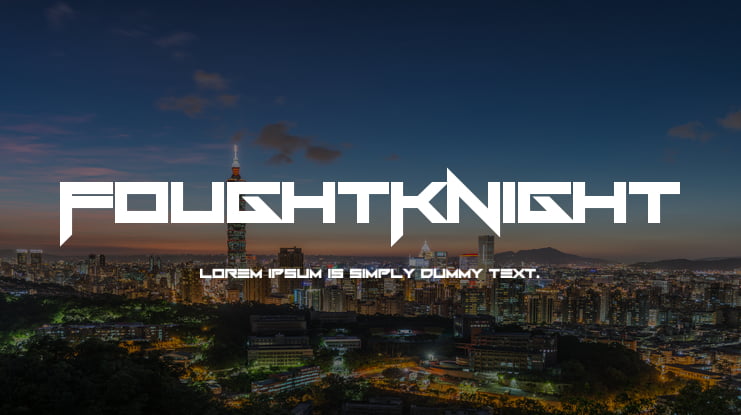 FoughtKnight Font
