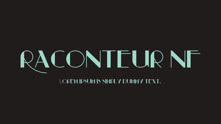 Raconteur NF Font