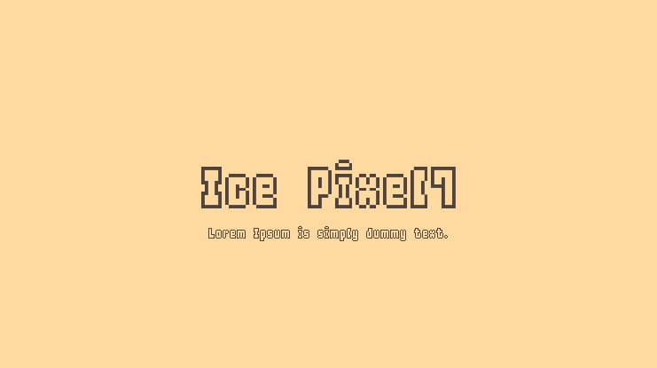 Ice Pixel7 Font