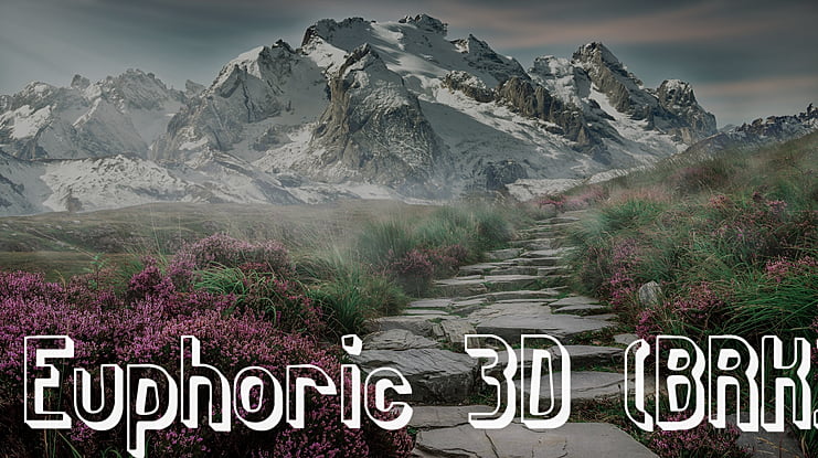 Euphoric 3D (BRK) Font Family
