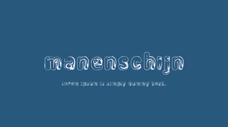 Manenschijn 02 Font