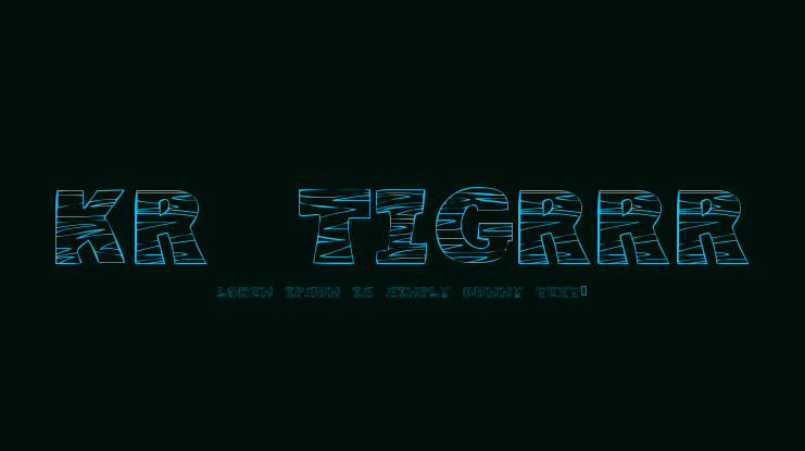 KR Tigrrr Font