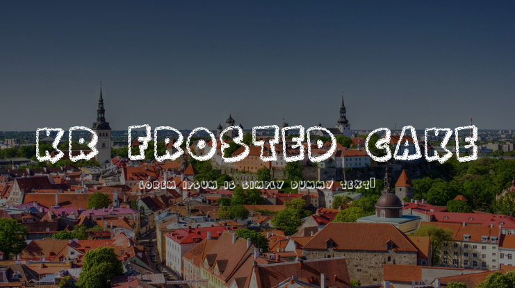 KR Frosted Cake Font