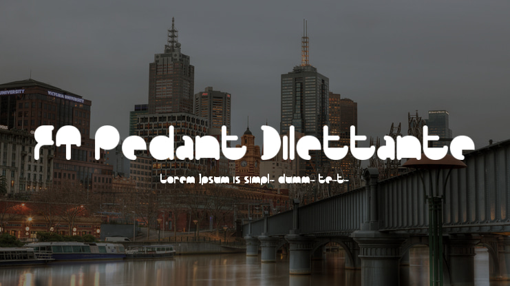 FT Pedant Dilettante Font