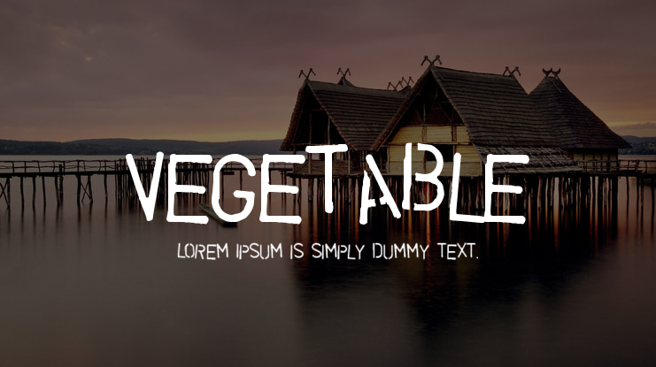 Vegetable Font