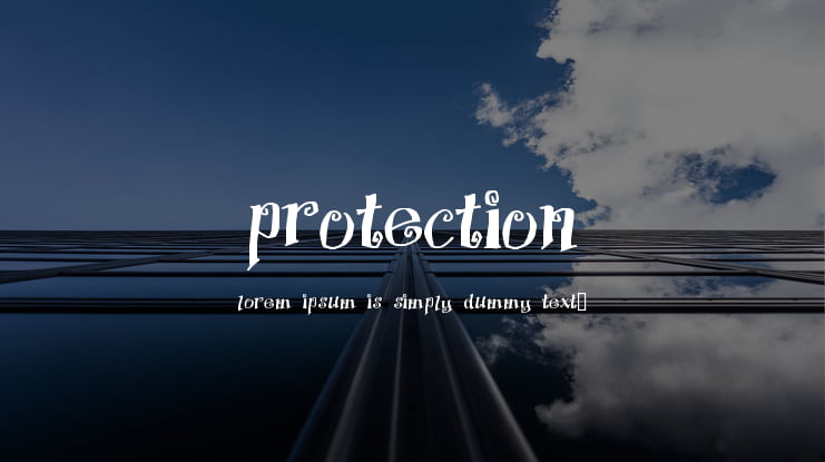 Protection Font