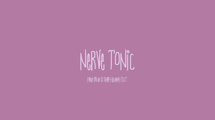 Nerve Tonic Font