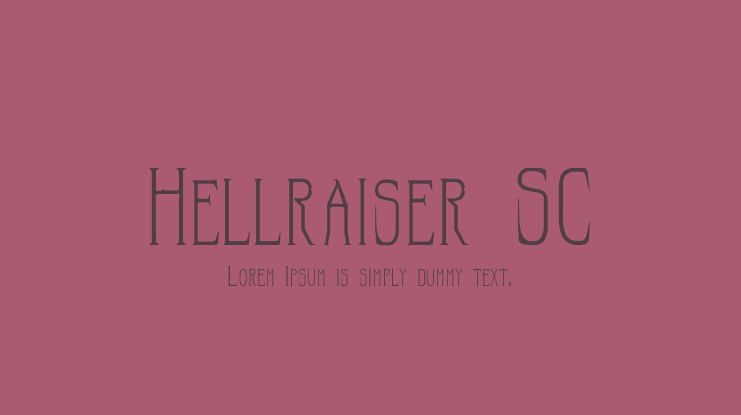 Hellraiser SC Font