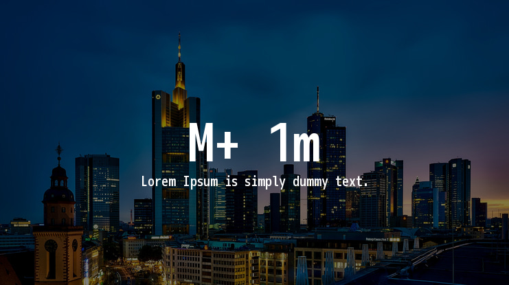 M+ 1m Font Family