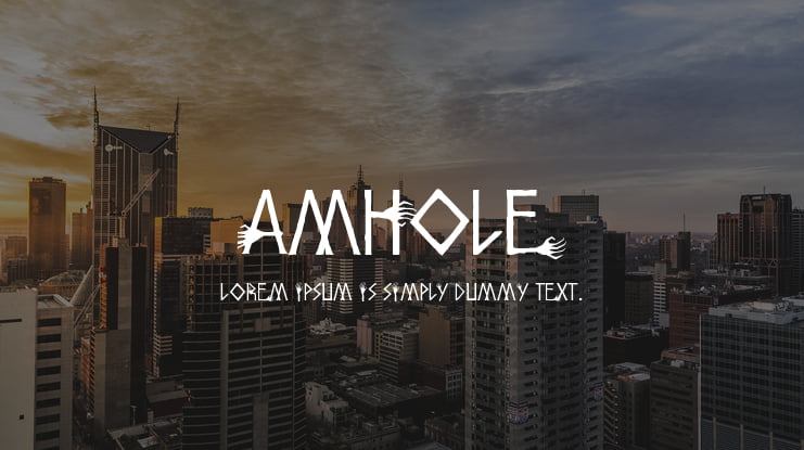 Amhole Font