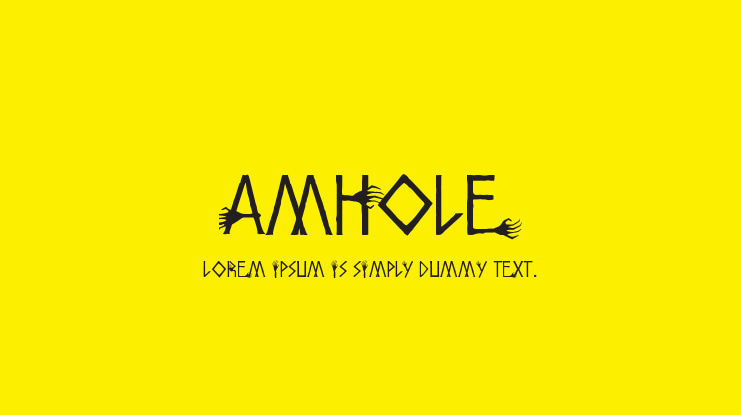 Amhole Font