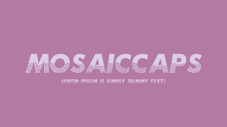 MosaicCaps Font