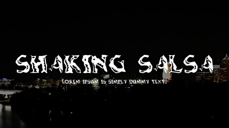 Shaking Salsa Font
