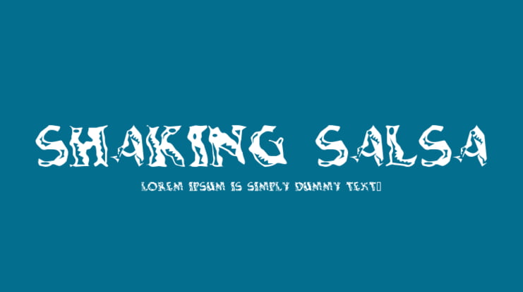 Shaking Salsa Font