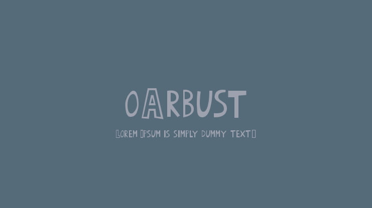 oArbust Font
