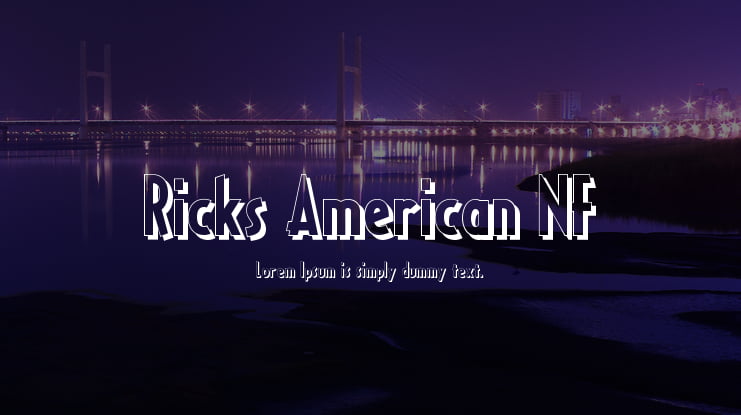 Ricks American NF Font