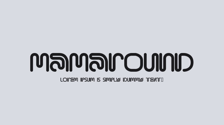 MamaRound Font Family